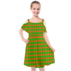 Generated Glitch20 Kids  Cut Out Shoulders Chiffon Dress by ScottFreeArt