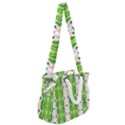 Cocoon Print Rope Handles Shoulder Strap Bag View2