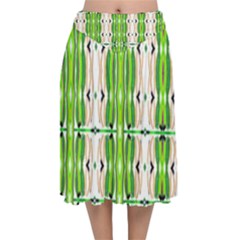 Cocoon Print Velvet Flared Midi Skirt by ScottFreeArt