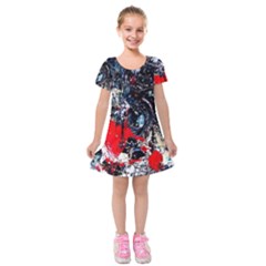 Multiple Desires 1 1 Kids  Short Sleeve Velvet Dress