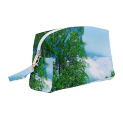 Airbrushed Sky Wristlet Pouch Bag (medium) by Fractalsandkaleidoscopes
