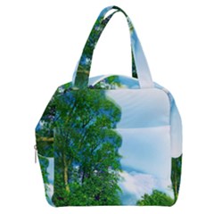 Airbrushed Sky Boxy Hand Bag by Fractalsandkaleidoscopes