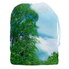 Airbrushed Sky Drawstring Pouch (3xl) by Fractalsandkaleidoscopes