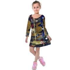 Fairy Tooth 1 3 Kids  Long Sleeve Velvet Dress