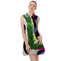 Mushroom,s Life Spin 1 3 Sleeveless Shirt Dress by bestdesignintheworld