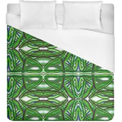 My Paint My Pallet Brocade Green Scarabs Duvet Cover (king Size) by ScottFreeArt