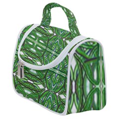 My Paint My Pallet Brocade Green Scarabs Satchel Handbag by ScottFreeArt