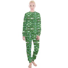 My Paint My Pallet Brocade Green Scarabs Women s Lounge Set by ScottFreeArt