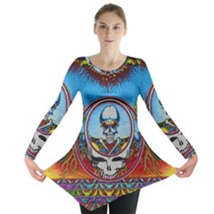 Grateful Dead Wallpapers Long Sleeve Tunic  by Sapixe