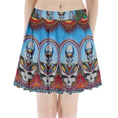 Grateful Dead Wallpapers Pleated Mini Skirt