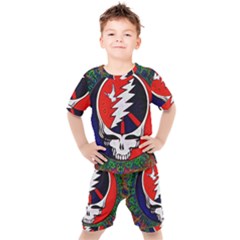 Grateful Dead Kids  Tee And Shorts Set by Sapixe