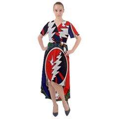 Grateful Dead Front Wrap High Low Dress