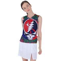 Grateful Dead Women s Sleeveless Sports Top by Sapixe