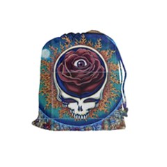 Grateful Dead Ahead Of Their Time Drawstring Pouch (large) by Sapixe