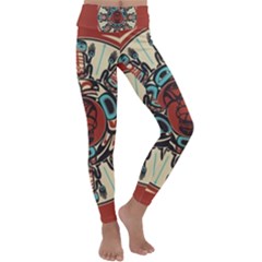 Grateful Dead Pacific Northwest Cover Kids  Lightweight Velour Classic Yoga Leggings by Sapixe