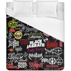Metal Bands College Duvet Cover (california King Size) by Sudhe