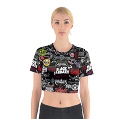 Metal Bands College Cotton Crop Top