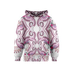 Pink Flower Cartoon Kids  Pullover Hoodie