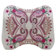 Pink Flower Cartoon Velour Head Support Cushion