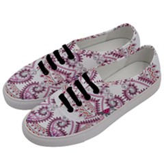 Pink Flower Cartoon Men s Classic Low Top Sneakers