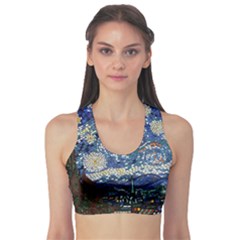 Mosaic Art Vincent Van Gogh s Starry Night Sports Bra