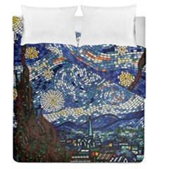 Mosaic Art Vincent Van Gogh s Starry Night Duvet Cover Double Side (Queen Size)