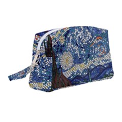 Mosaic Art Vincent Van Gogh s Starry Night Wristlet Pouch Bag (Medium)