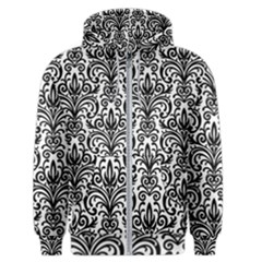 Overlay Transparent Pattern Men s Zipper Hoodie