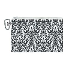 Overlay Transparent Pattern Canvas Cosmetic Bag (large) by Vaneshart