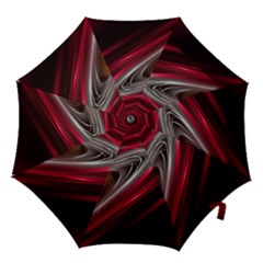 Circle Background Red Dark Bokeh Hook Handle Umbrellas (small)