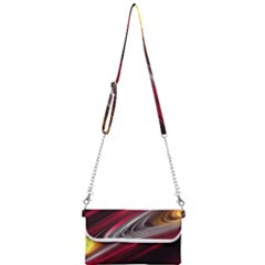 Circle Background Red Dark Bokeh Mini Crossbody Handbag