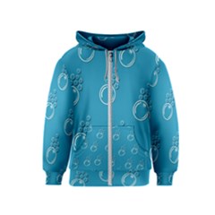 Bubble Group Pattern Abstract Kids  Zipper Hoodie by Vaneshart
