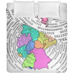 Digitization Transformation Germany Duvet Cover Double Side (california King Size) by Vaneshart