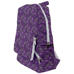 Flowers Violet Decorative Pattern Travelers  Backpack by Vaneshart