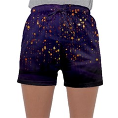 Christmas Background Star Sleepwear Shorts by Vaneshart