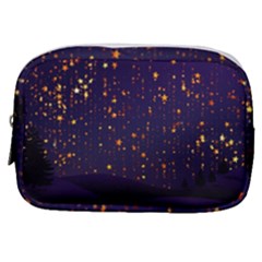 Christmas Background Star Make Up Pouch (small) by Vaneshart