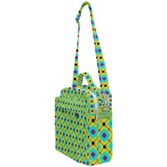 Pattern Tiles Square Design Modern Crossbody Day Bag by Vaneshart