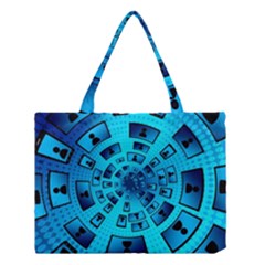 Social Media Smartphone Monitor Medium Tote Bag