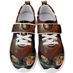 Pattern Background Swinging Design Men s Velcro Strap Shoes by Vaneshart