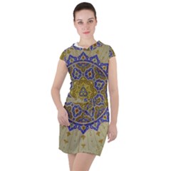 Image Star Pattern Mosque Tashkent Drawstring Hooded Dress by Vaneshart