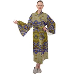 Image Star Pattern Mosque Tashkent Maxi Velour Kimono by Vaneshart