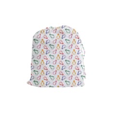 Linux Kernel Penguin Pattern Logo Drawstring Pouch (medium)