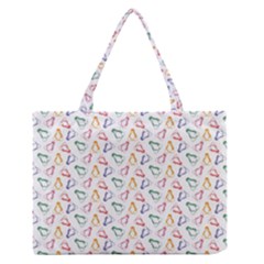 Linux Kernel Penguin Pattern Logo Zipper Medium Tote Bag by Vaneshart