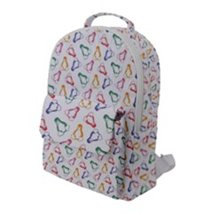 Linux Kernel Penguin Pattern Logo Flap Pocket Backpack (large) by Vaneshart