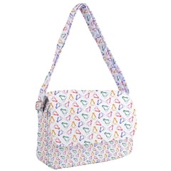 Linux Kernel Penguin Pattern Logo Courier Bag by Vaneshart