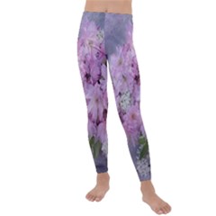 Nature Landscape Cherry Blossoms Kids  Lightweight Velour Leggings