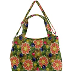 Fruit Star Blueberry Cherry Leaf Double Compartment Shoulder Bag by Vaneshart