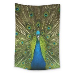 Peacock Feathers Bird Nature Large Tapestry