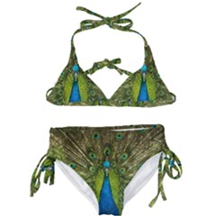 Peacock Feathers Bird Nature Kids  Classic Bikini Set