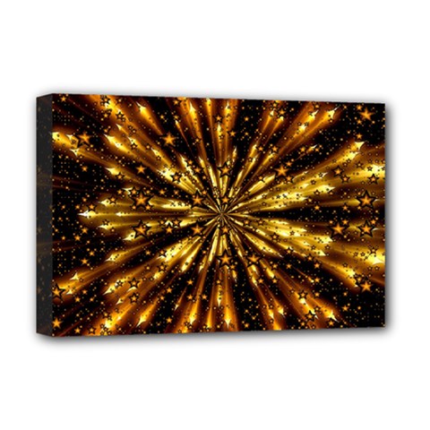 Christmas Star Wallpaper Explosion Deluxe Canvas 18  X 12  (stretched)